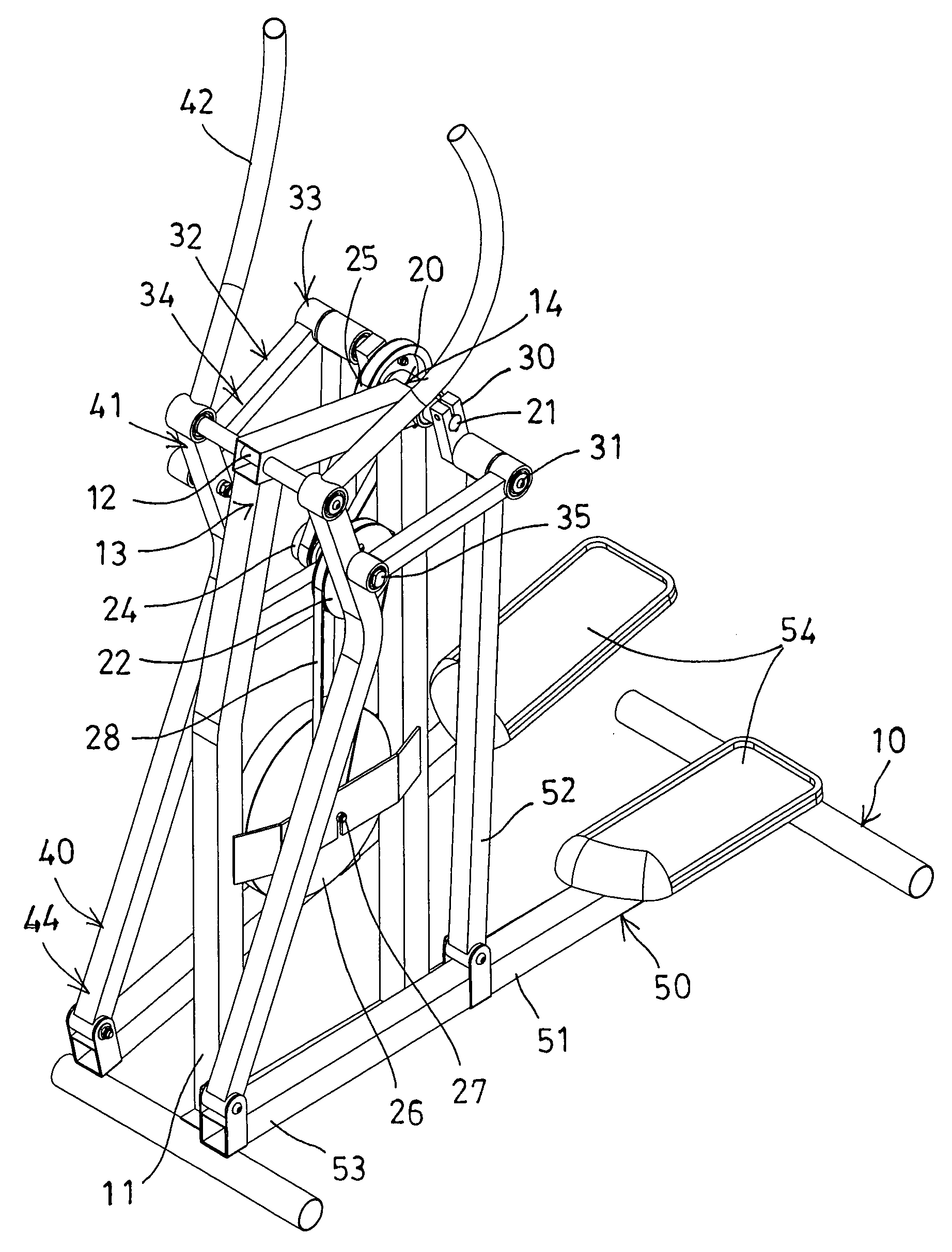 Stationary exercise device