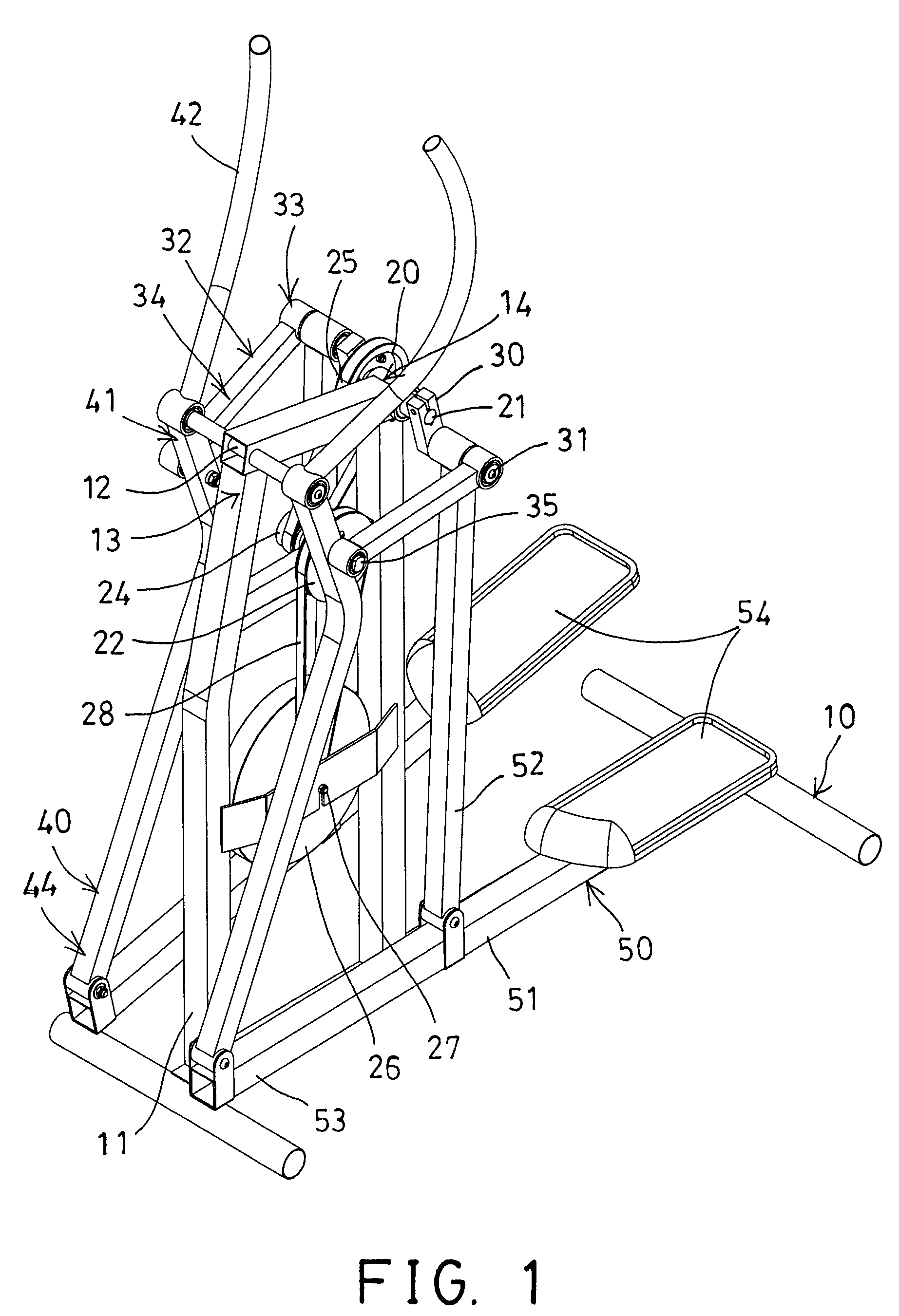 Stationary exercise device