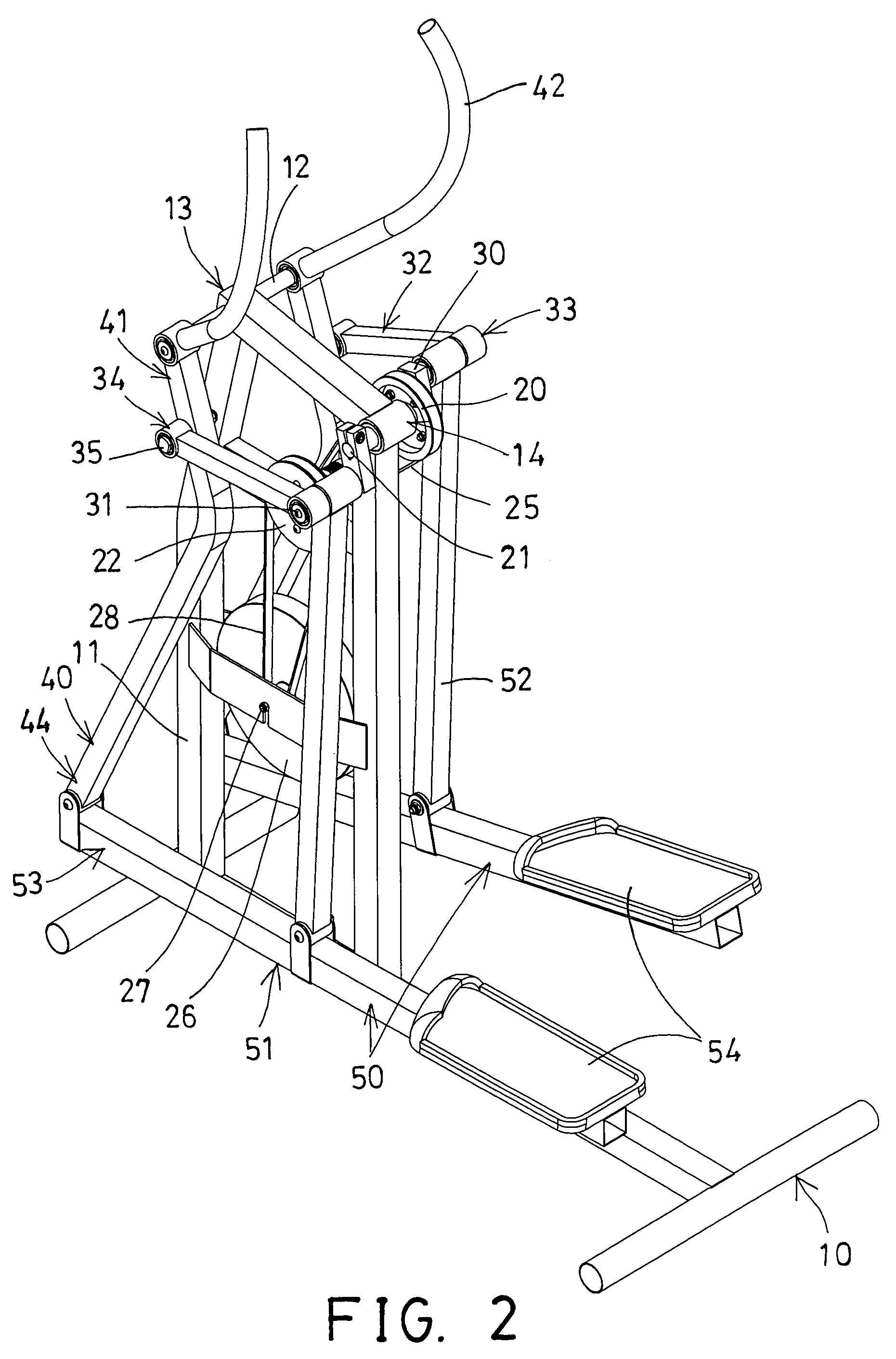 Stationary exercise device