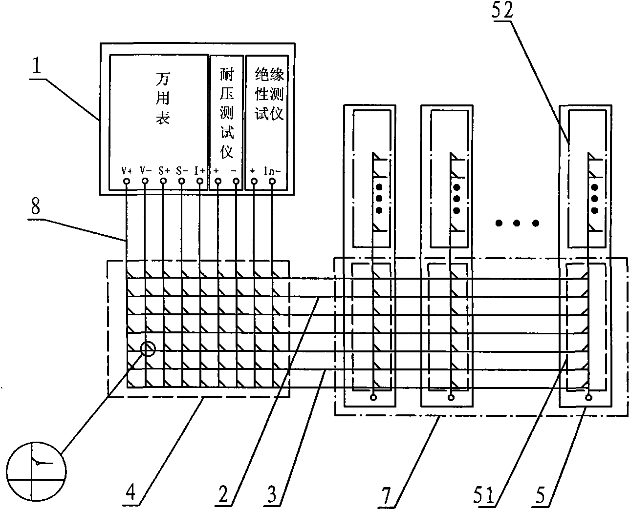 Circuit parameter multi-point tester