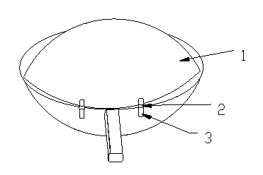 Clamp type oil splashing shield