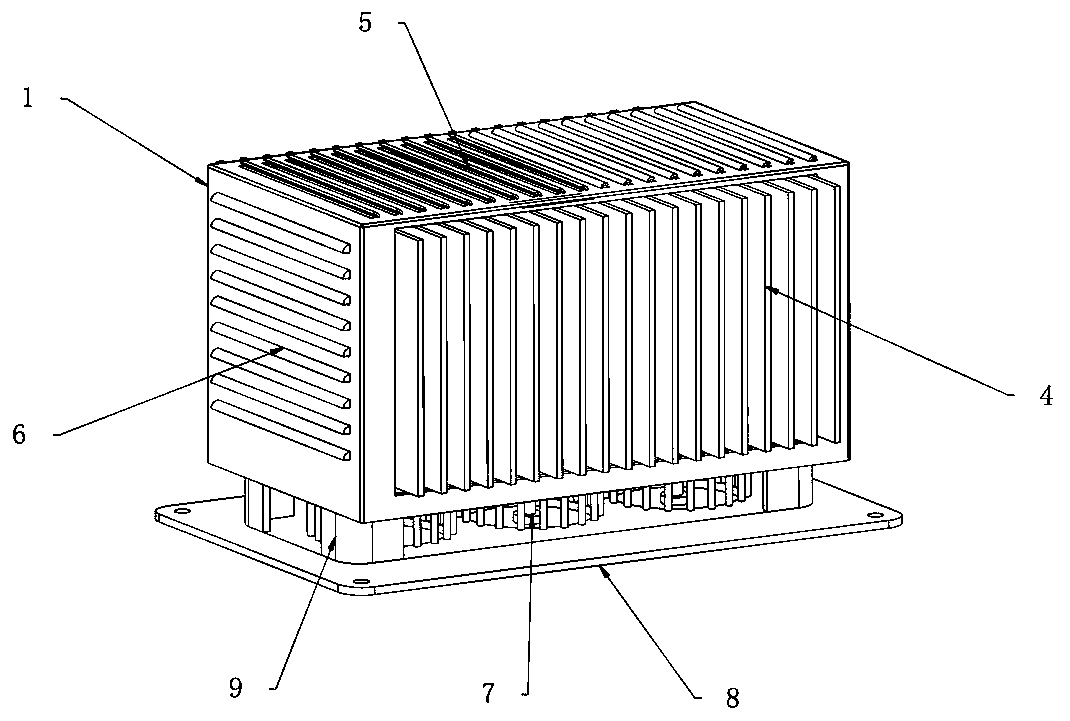 Battery module and heat dissipation device thereof