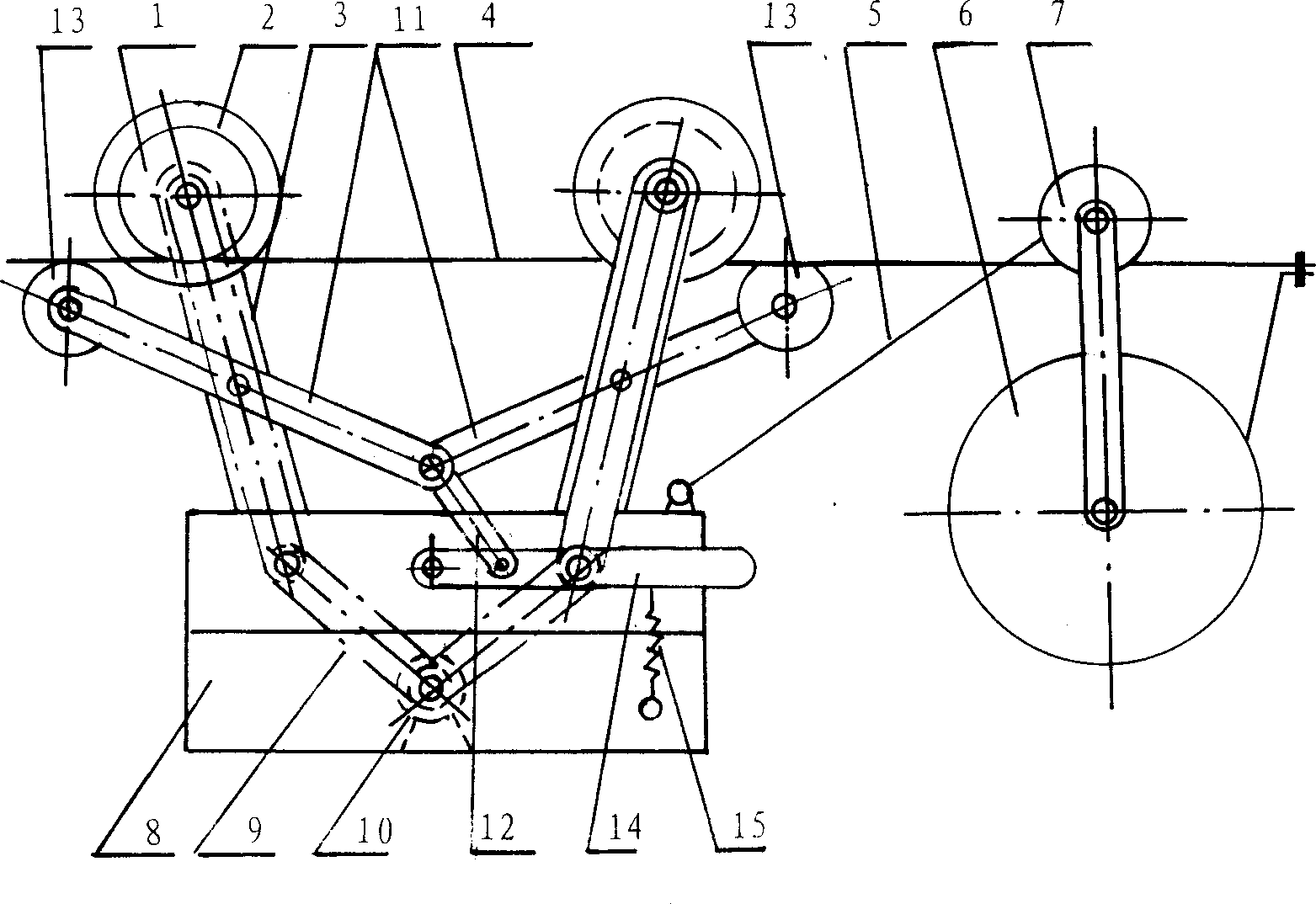 Method for paying-off by utilizing overhead line and equipment for implementing said method