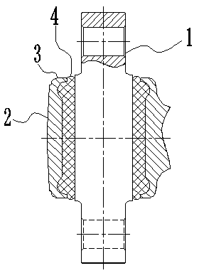 Traction bar ball assembly, and assembling tool and assembling method for traction bar ball assembly