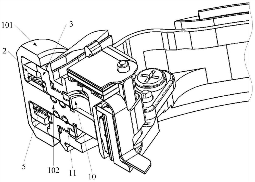 Rotary key, and wearable equipment with same