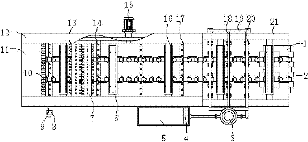 Bubble cleaning machine for processing of agricultural by-products