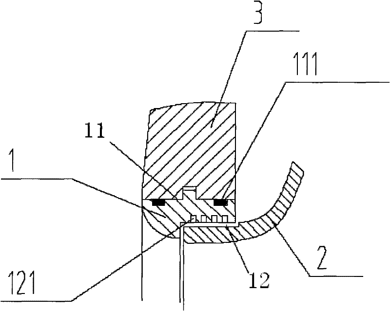 Sealing ring structure for high-flow high-lift double suction pump