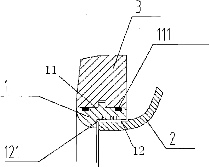 Sealing ring structure for high-flow high-lift double suction pump