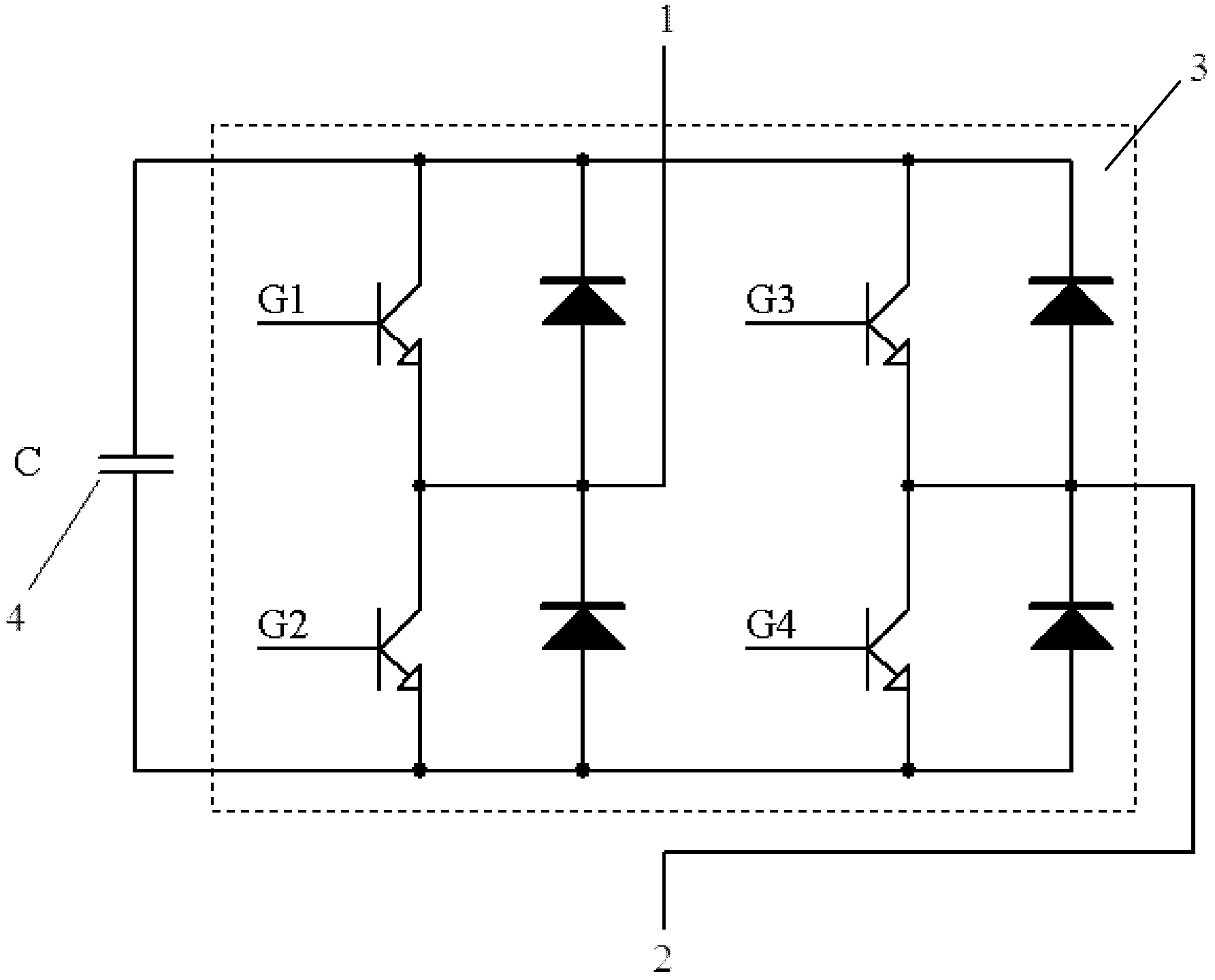 Real-time dynamic active harmonic compensation device for high voltage system