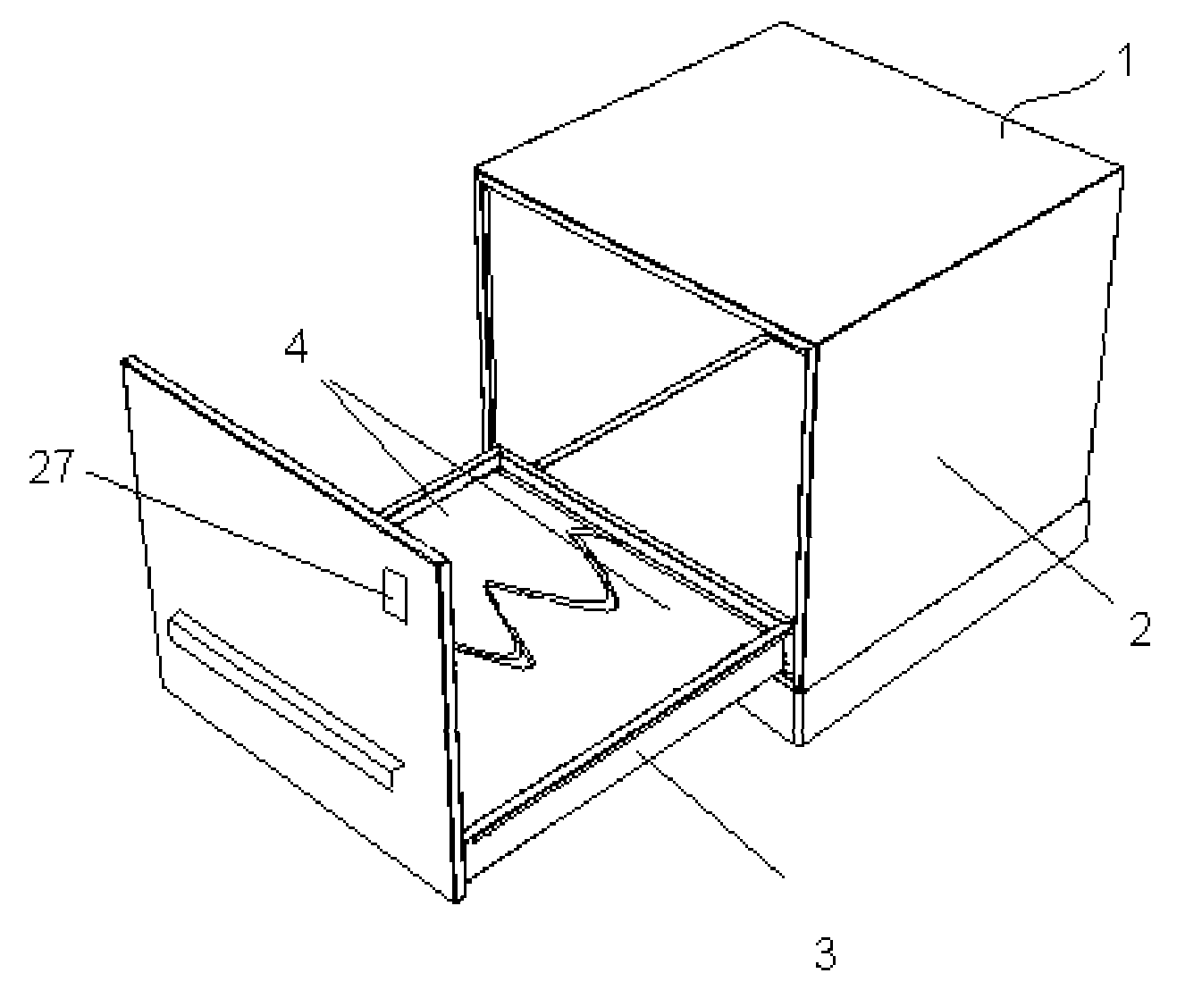 Parcel box for receiving and keeping parcels in a theftproof manner