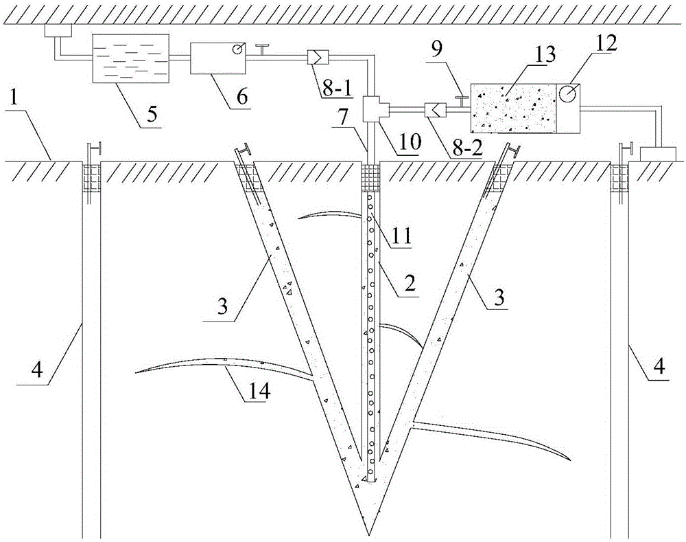 Method for strengthening regional gas extraction through hydro-thermal coupling fracturing