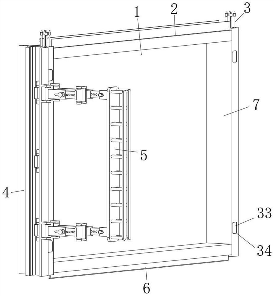 Curtain wall device capable of preventing side inclination of inclined unit curtain wall