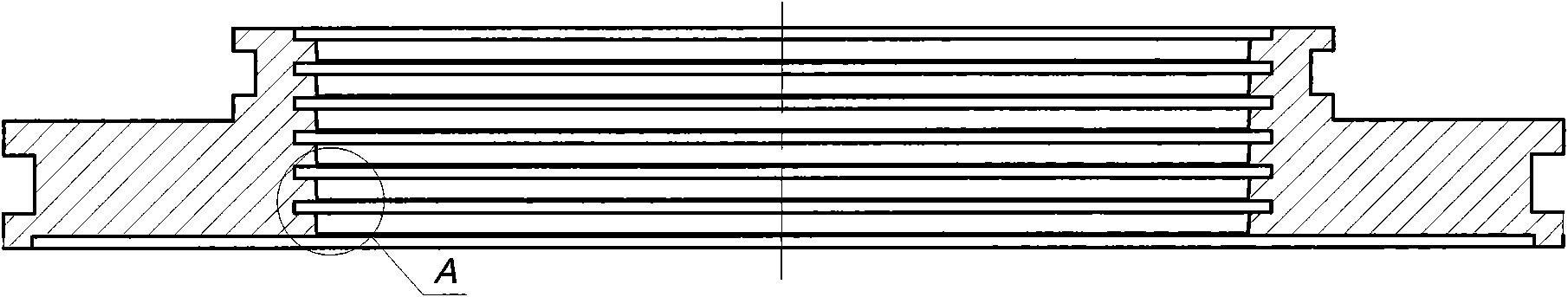 Combined reciprocating sealing device of magnetic liquid, C-shaped slip ring and Y x type seal ring