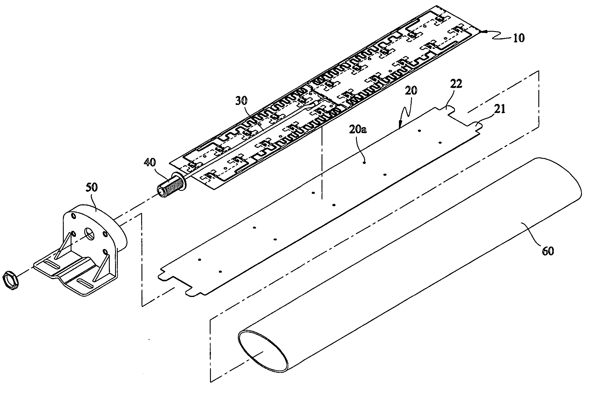 Broadband symmetrical dipole array antenna