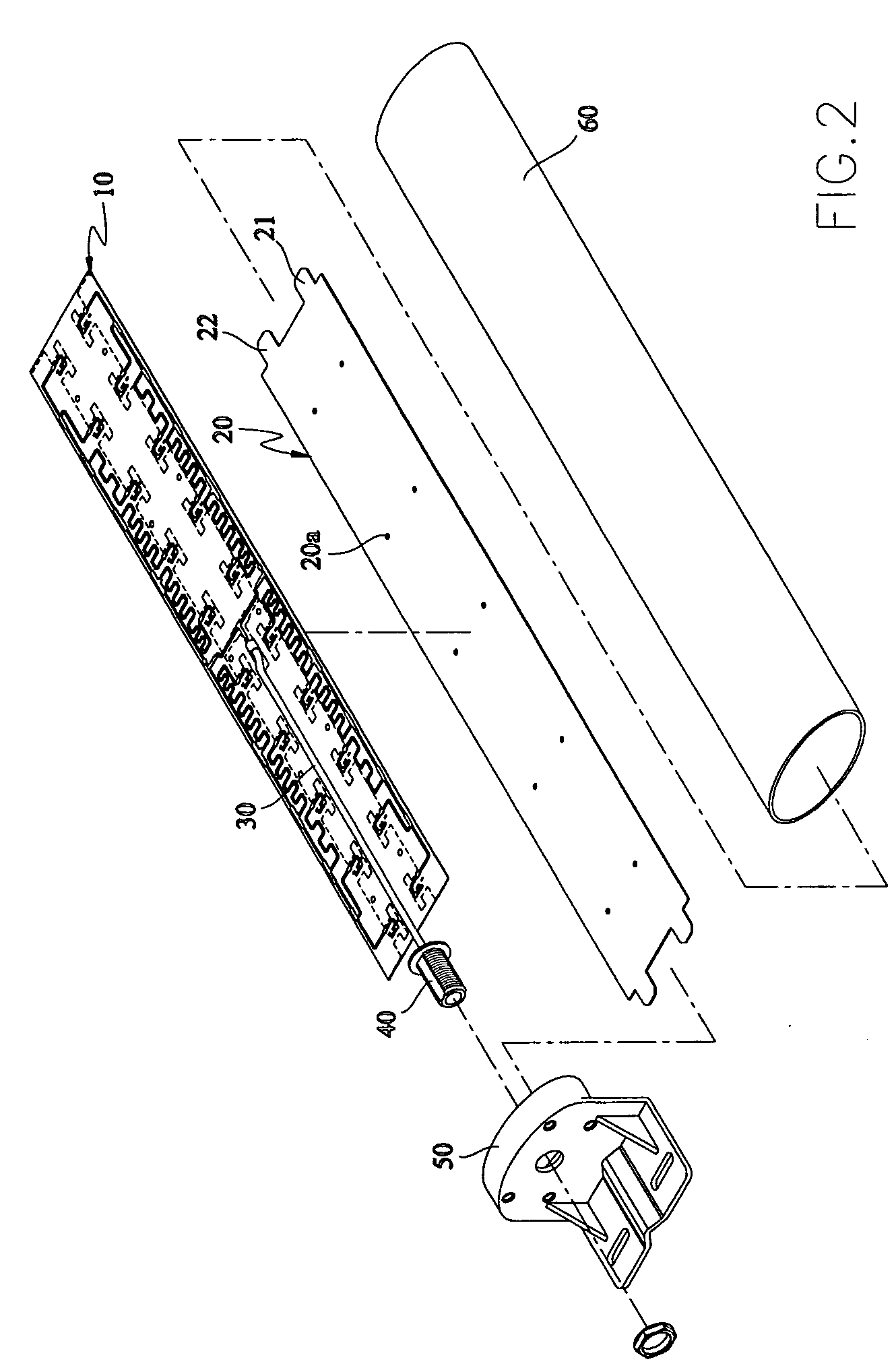 Broadband symmetrical dipole array antenna