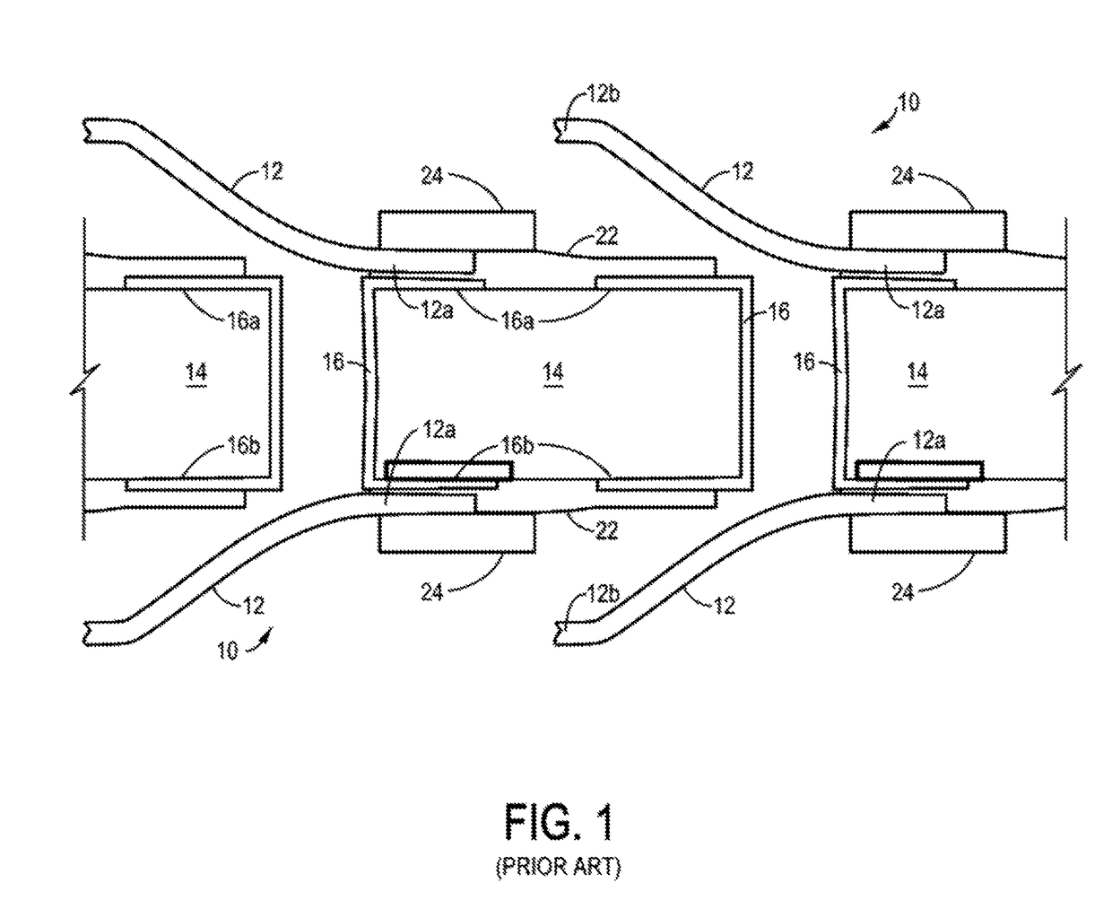 Electrical connector with electrical contacts protected by a layer of compressible material and method of making it