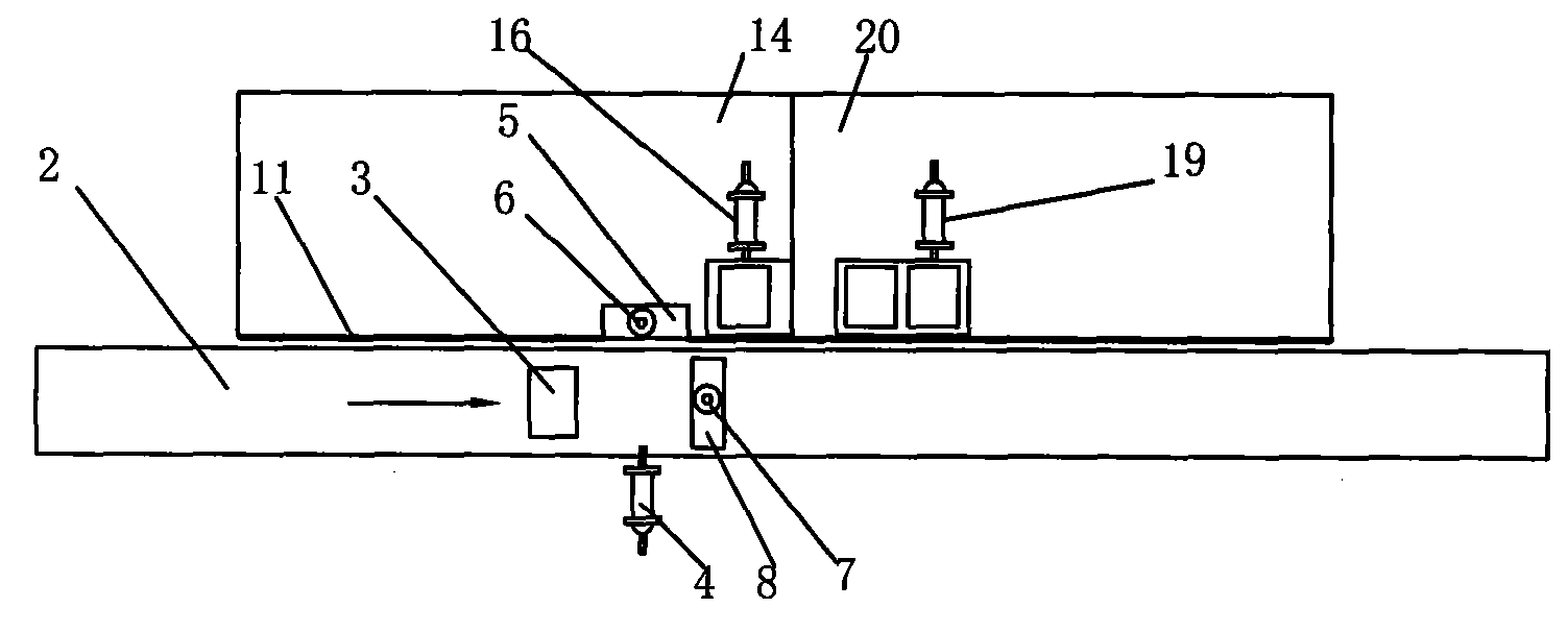 Coupling and middle chucking, conduction testing, encoding and die arraying device of detonator and automatic control method