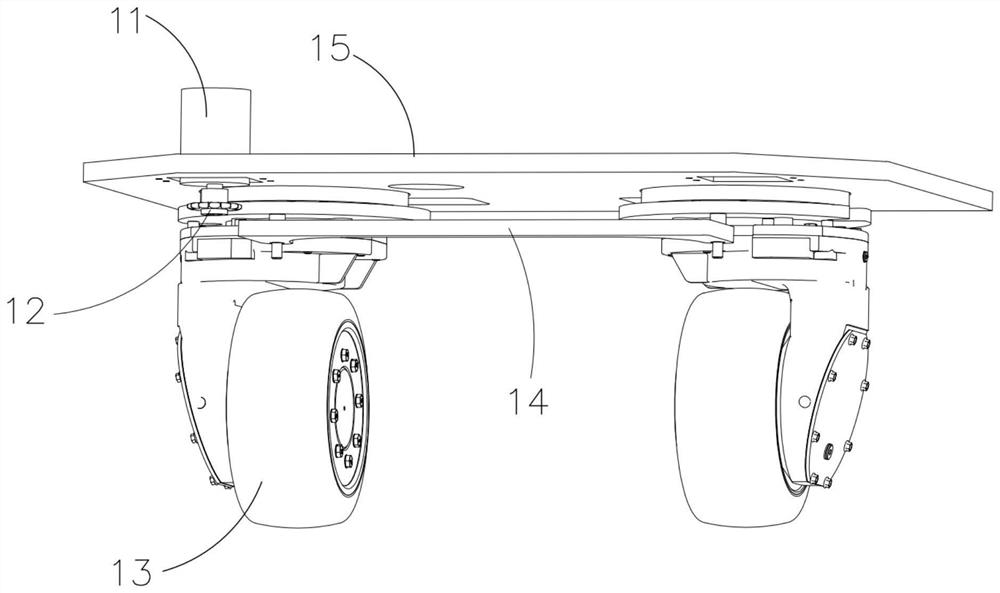 Vehicle connecting bridge device and pallet truck