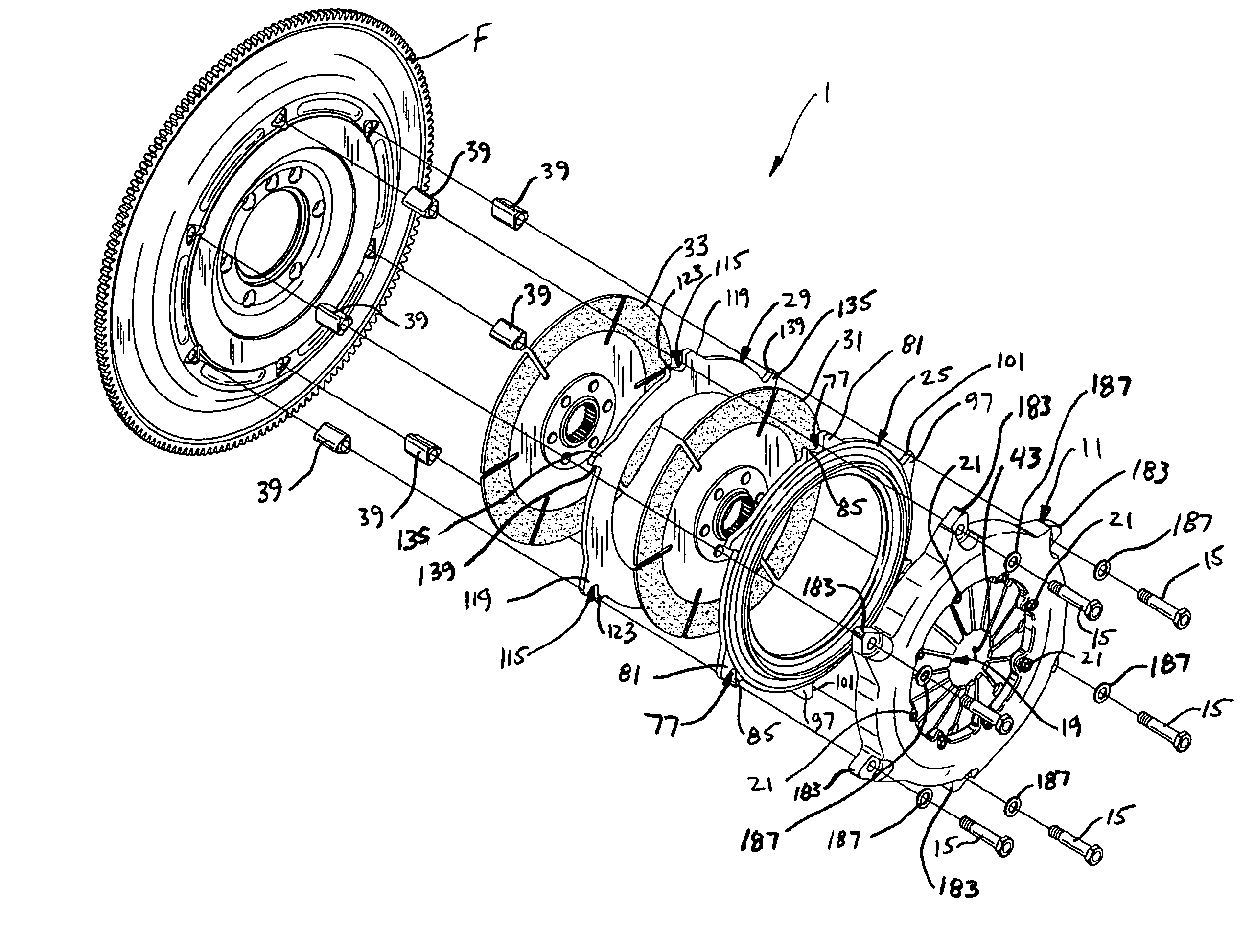 Friction clutch assembly