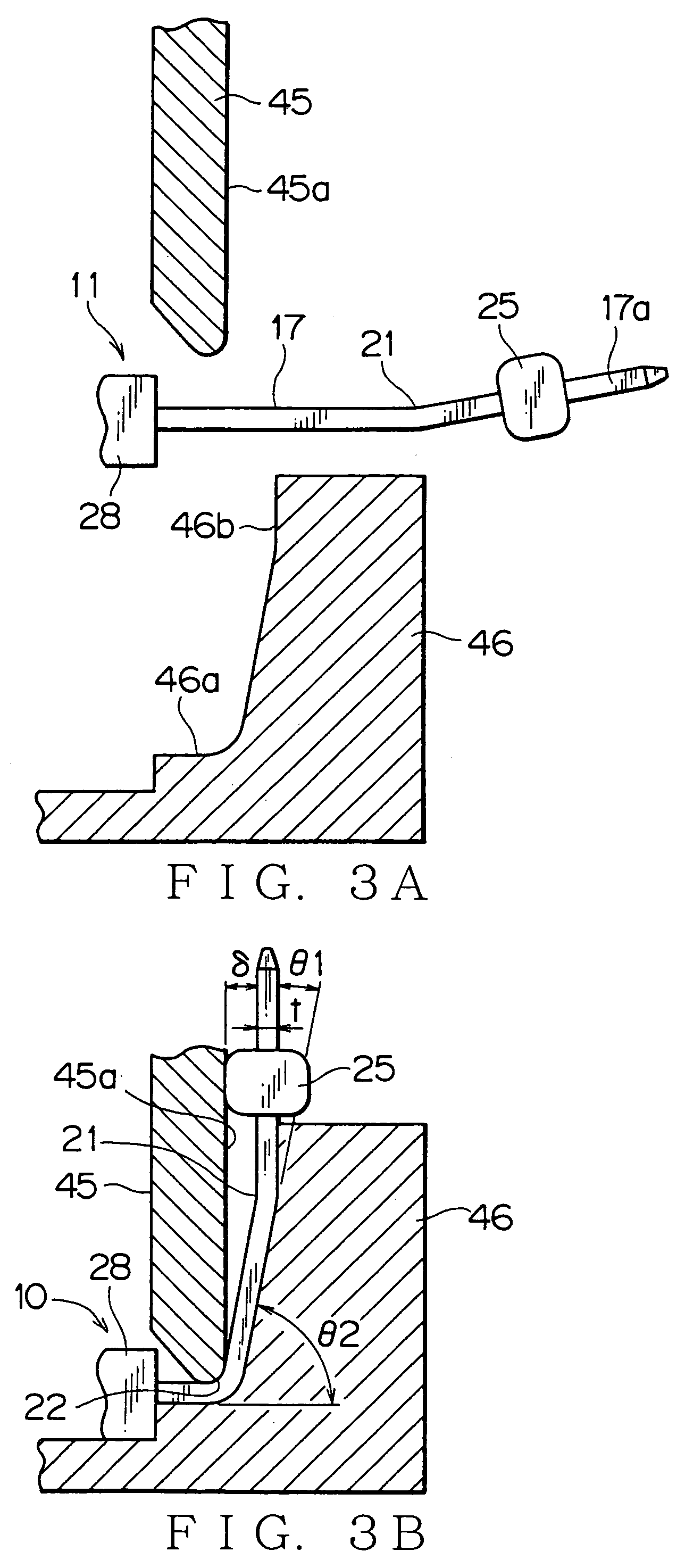 Busbar molded article, process for manufacturing the same and electronic unit