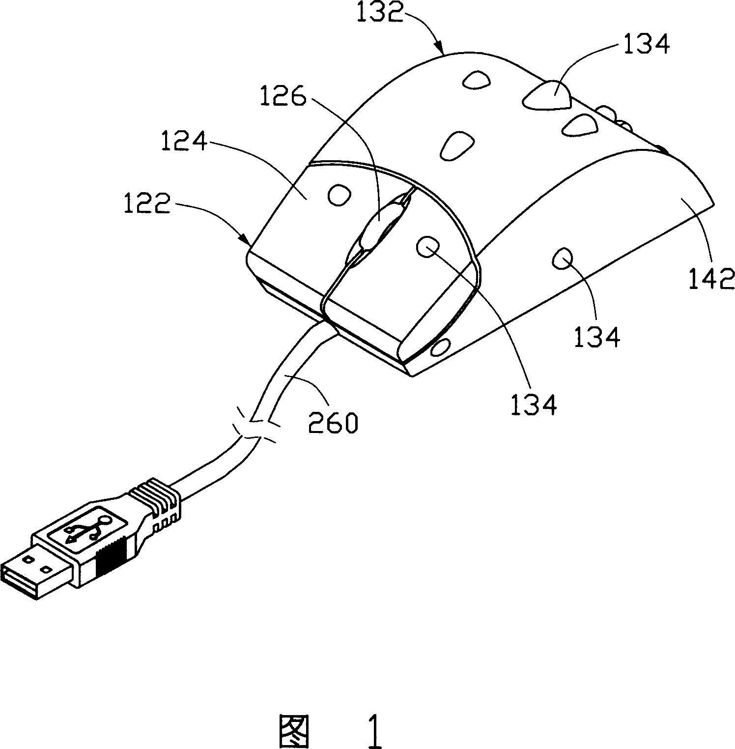 Mouse having massage function