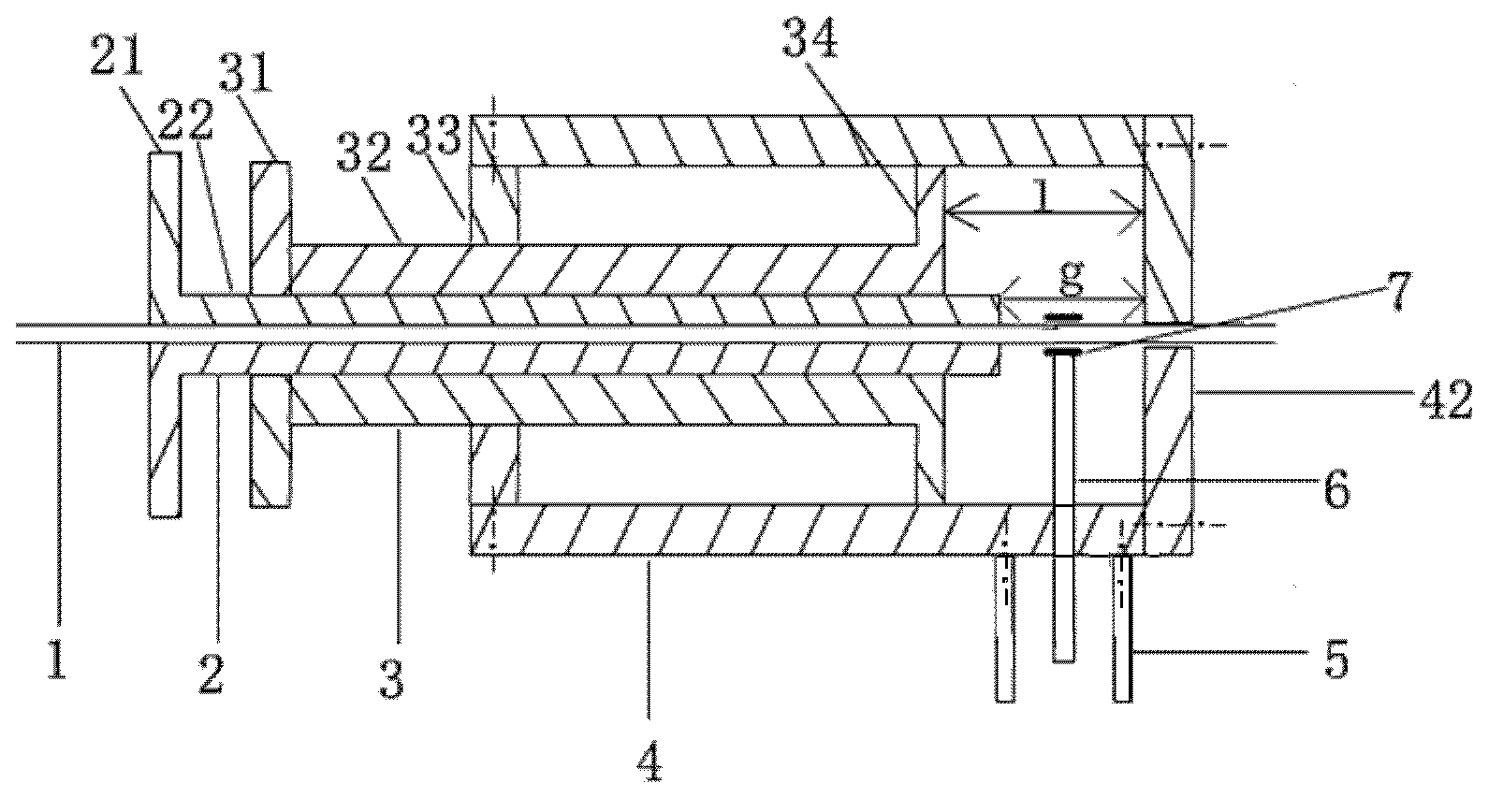 Microwave plasma based atmospheric pressure desorption ion source and application thereof