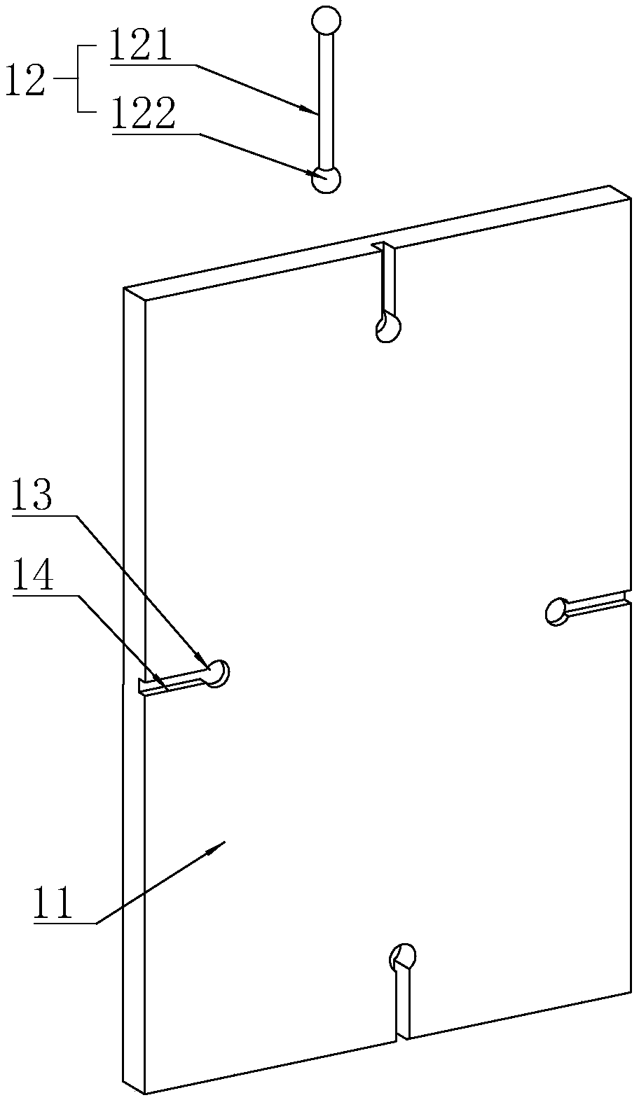 Balcony slab prefabricated mould