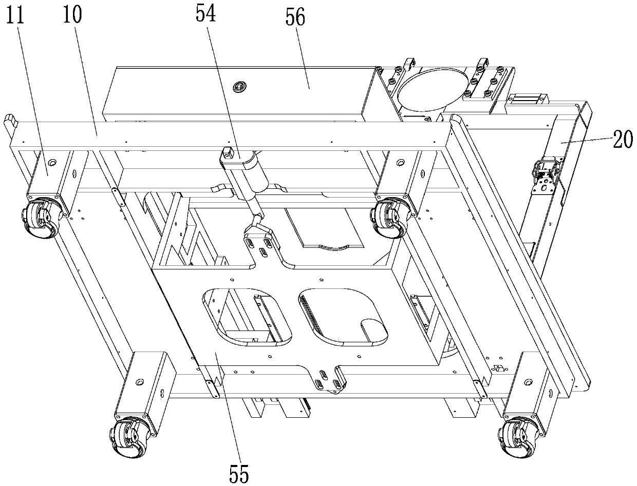 Retractable/expandable adaptive in-group flight simulation system universal platform base cabinet