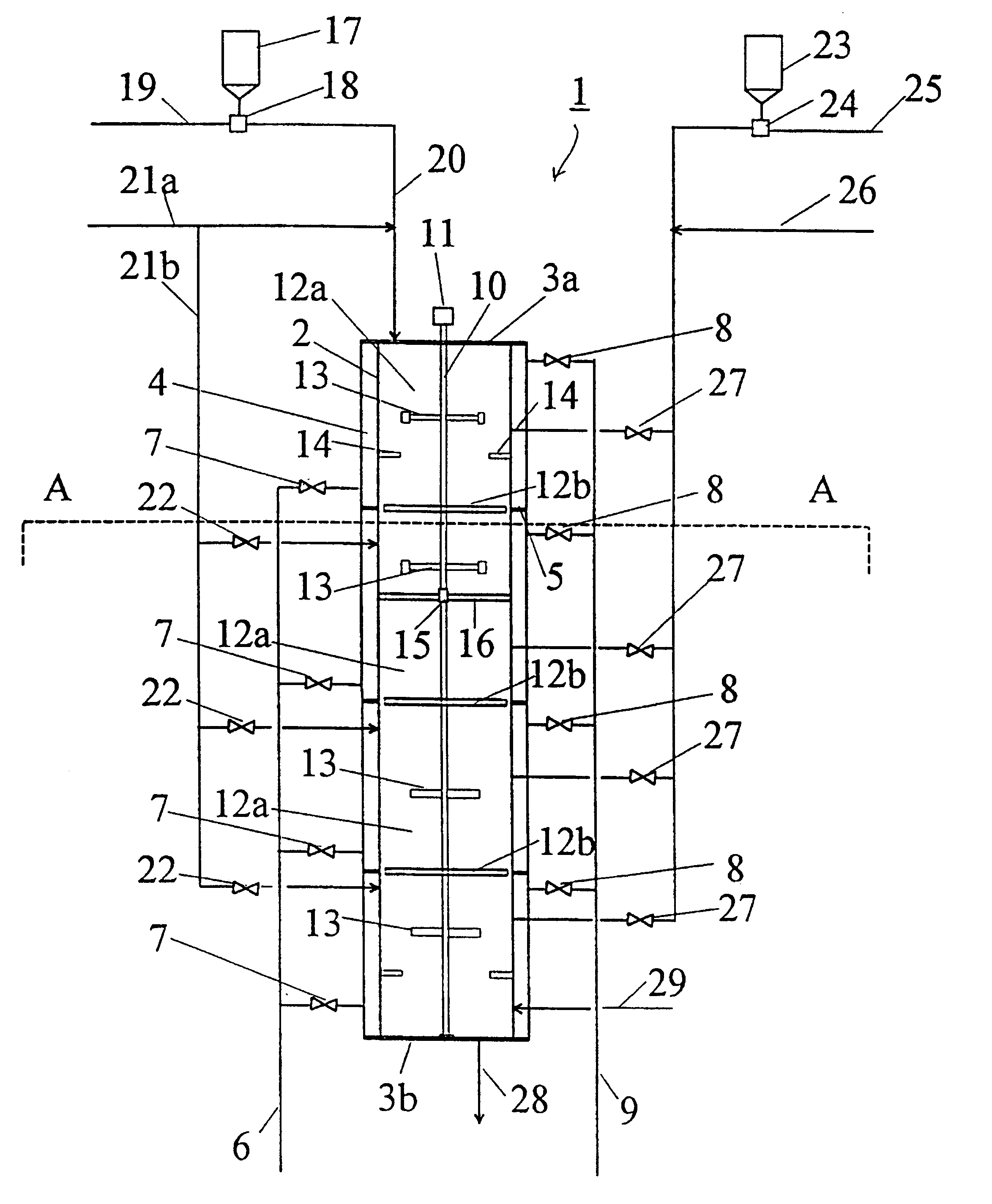 Process and an apparatus for polymerization of olefin monomers