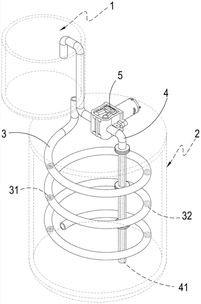 Liquid purification system utilizing gravity potential energy