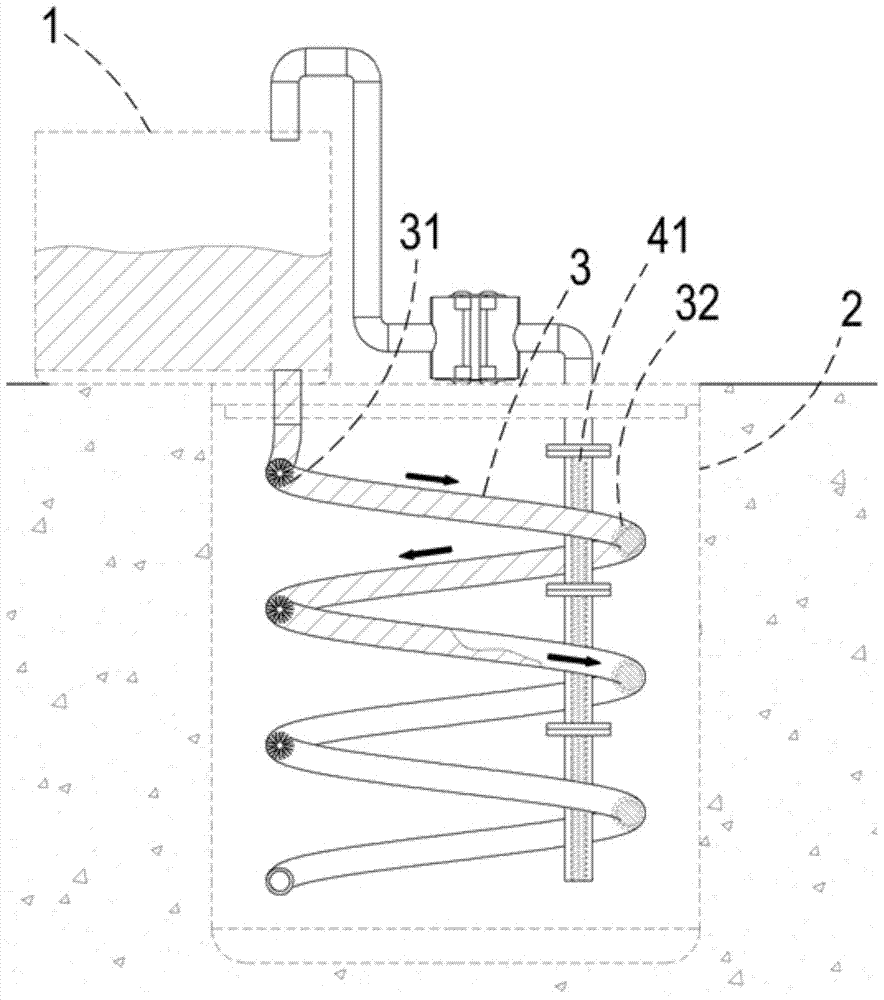 Liquid purification system utilizing gravity potential energy