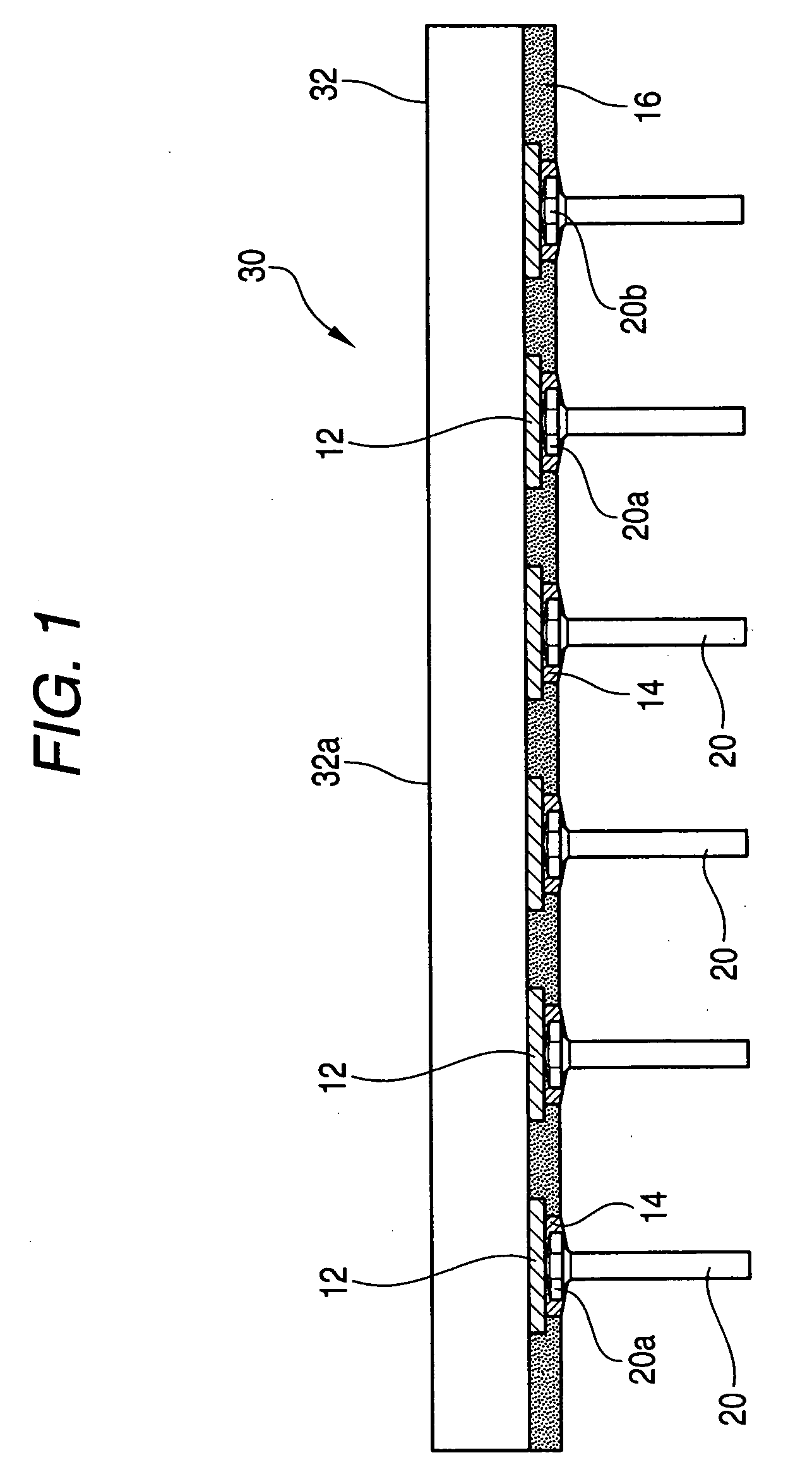 Wiring board with lead pins, and lead pin