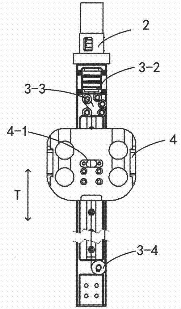 Steel wire rope transmitting linear telescopic mechanism for minimally-invasive surgery robot