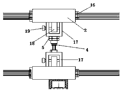 Urban traffic construction interception control device