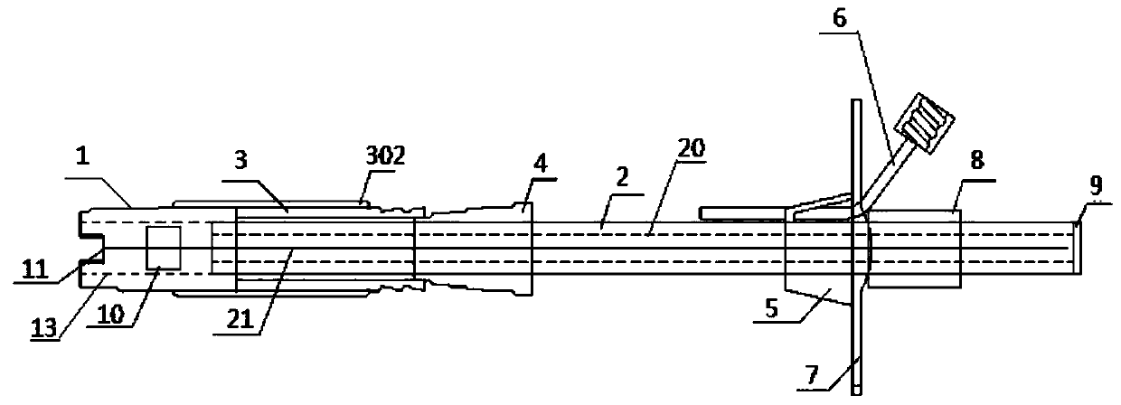 Hollow anchor rod having functions of geological detection and anchoring and exhaust and grouting method of hollow anchor rod