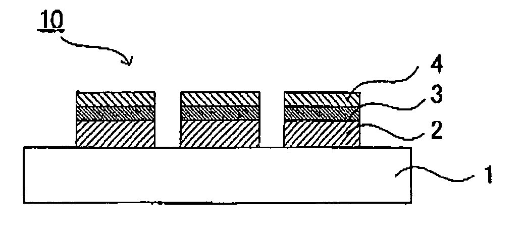 Color filter substrate for organic EL element