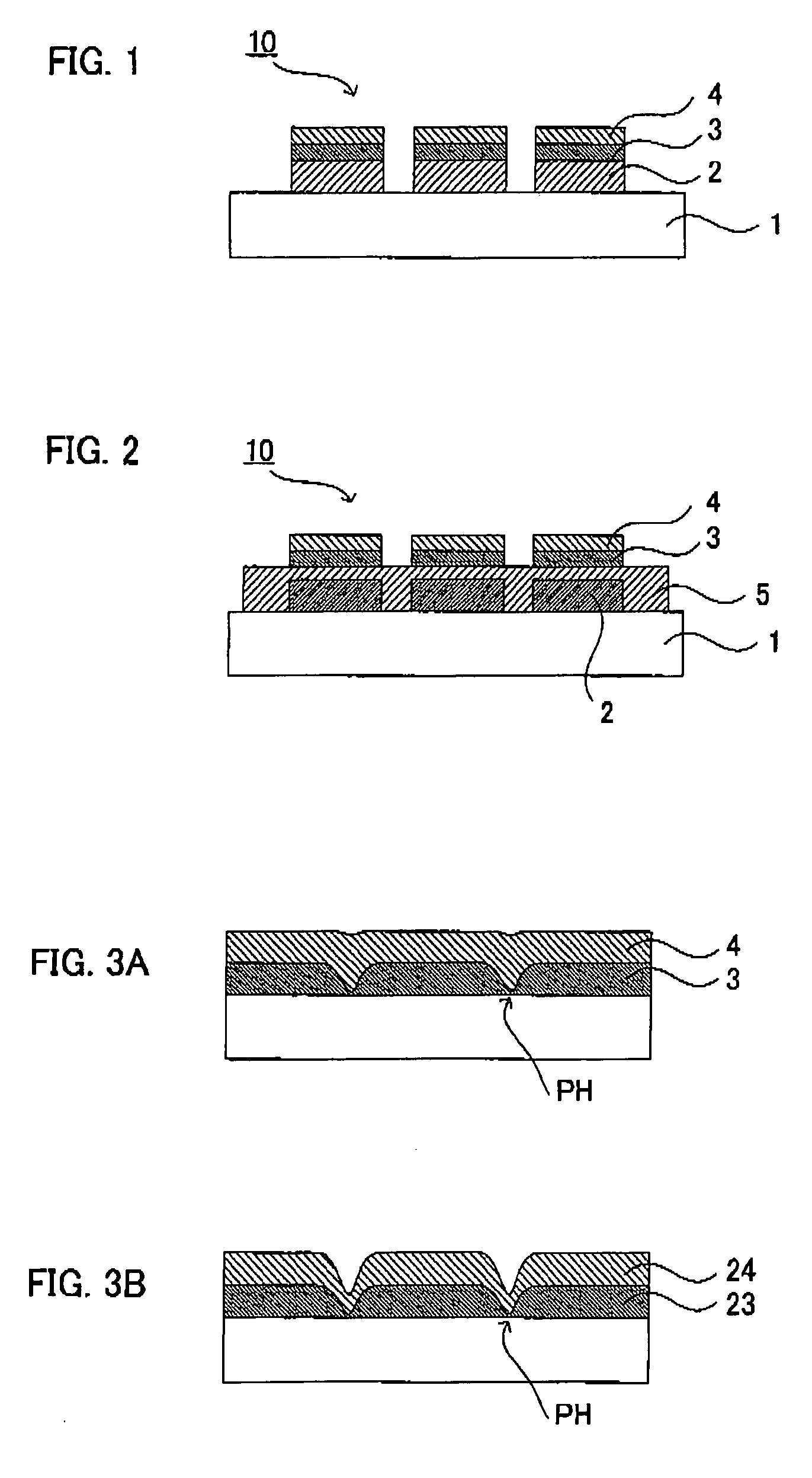 Color filter substrate for organic EL element