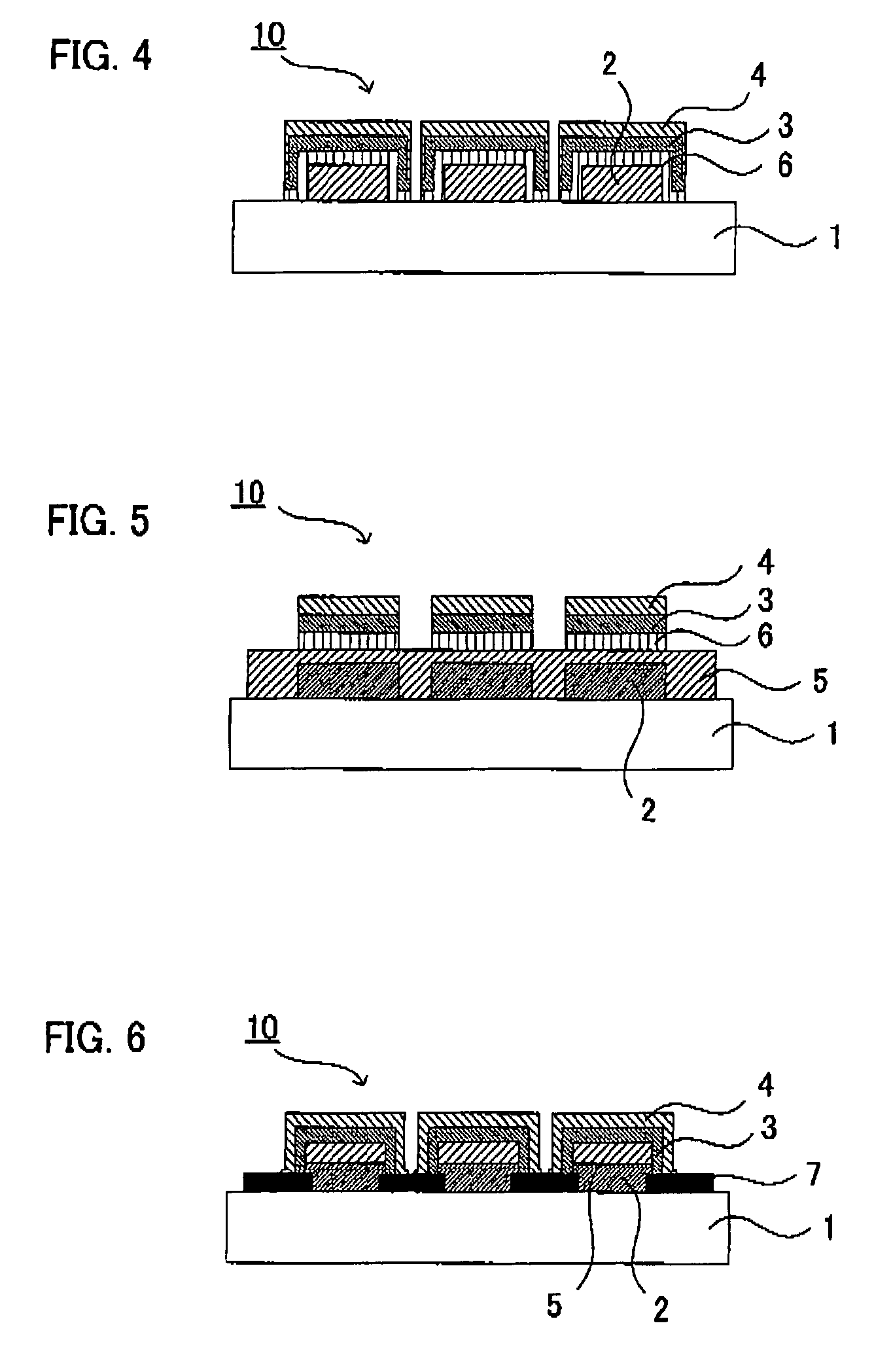 Color filter substrate for organic EL element