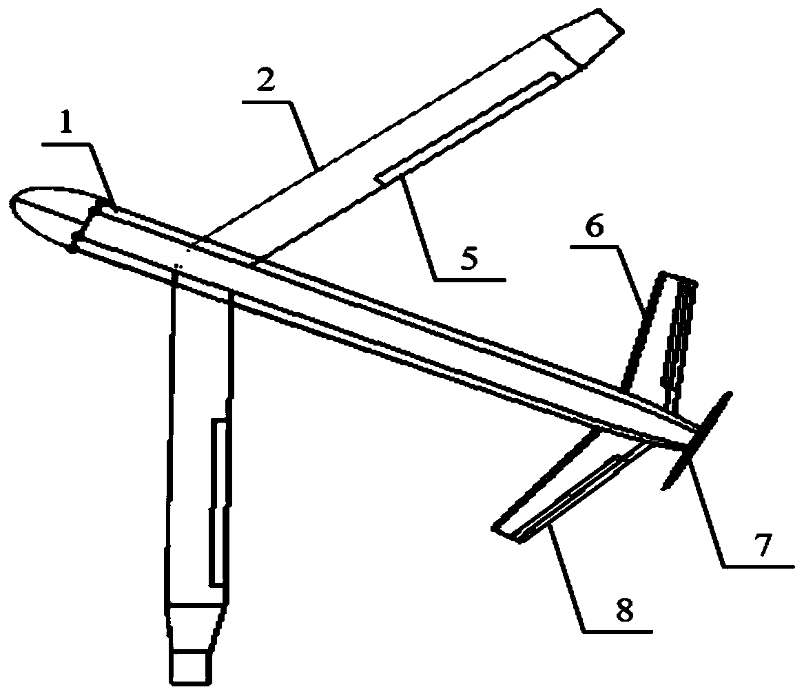 Unmanned aerial vehicle capable of patrolling with long endurance, wide speed range and high mobility