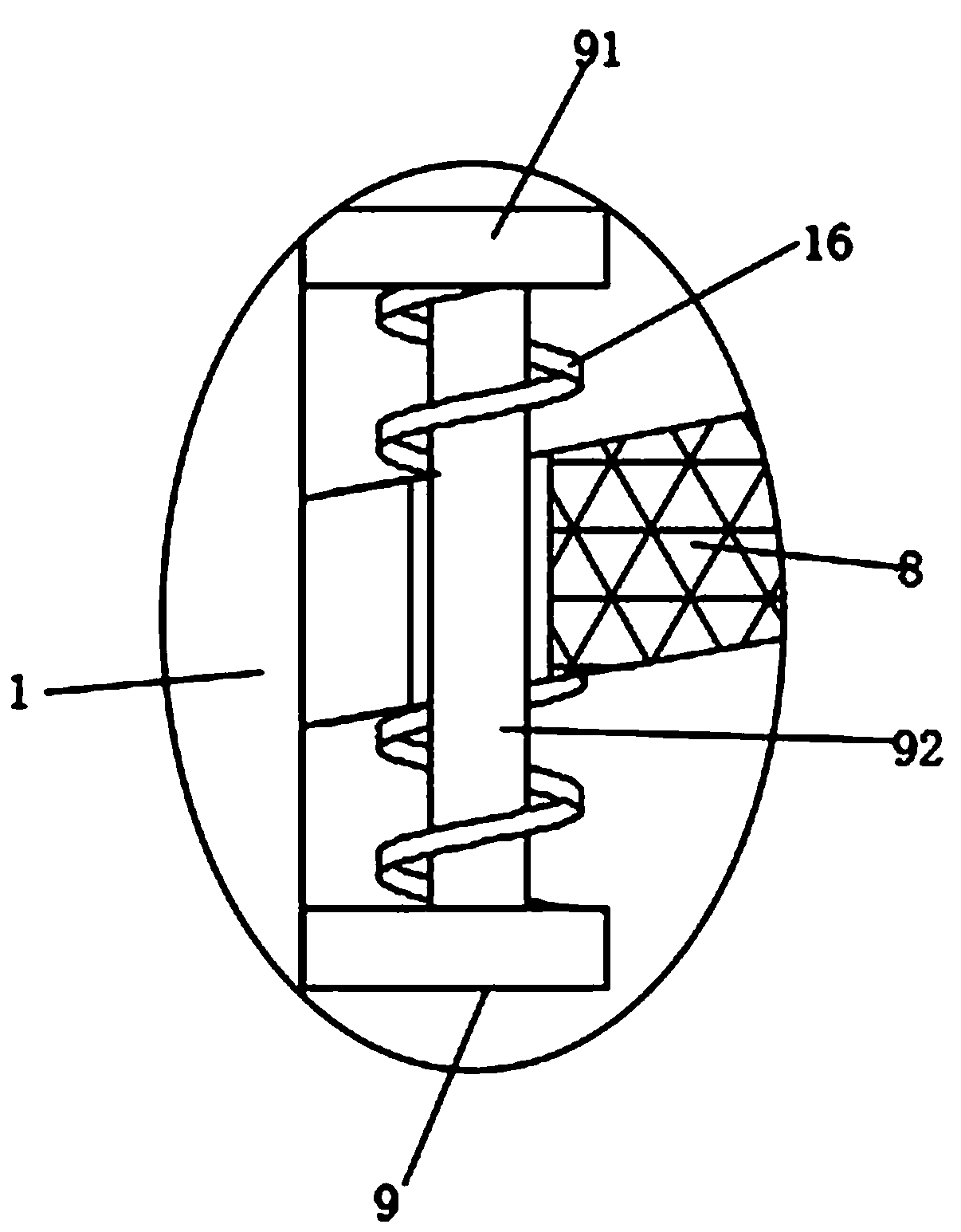 Biomass fiber wind separation equipment