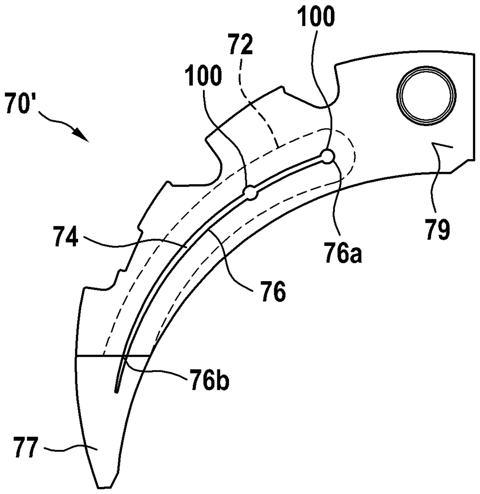 Internal gear machine with hydrostatically supported inner sealing part on filler piece