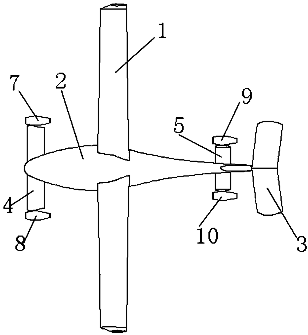 Propulsion system and canard coaxial rotating device of tilting power general-purpose plane