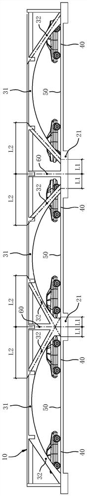 Garage supporting component and garage