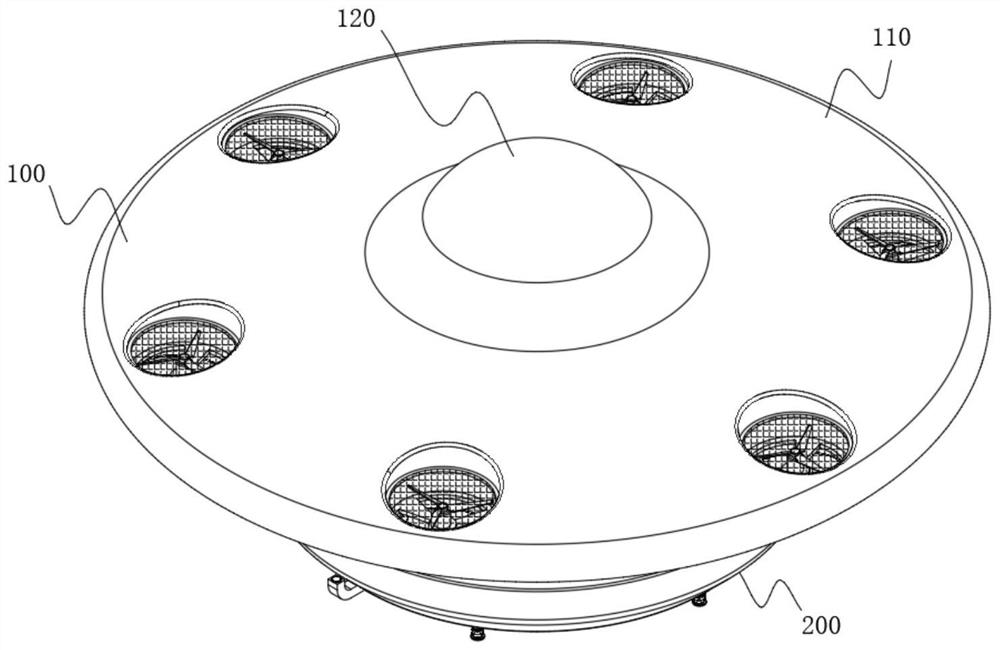 Unmanned aerial vehicle based on buffer cooling and face recognition system thereof