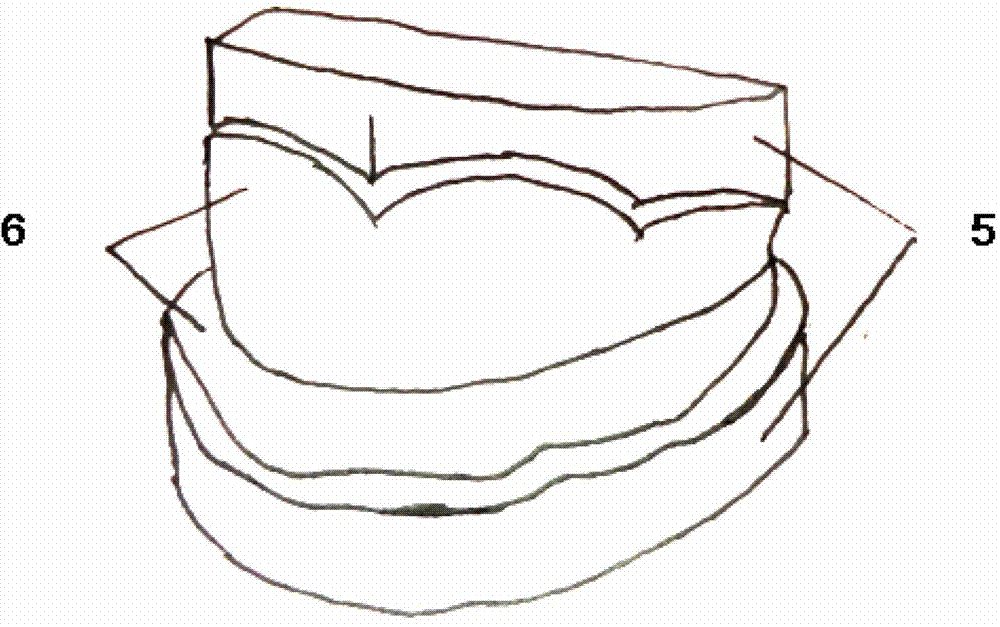 Complete dentition full denture finished product resin tooth and preparation method thereof