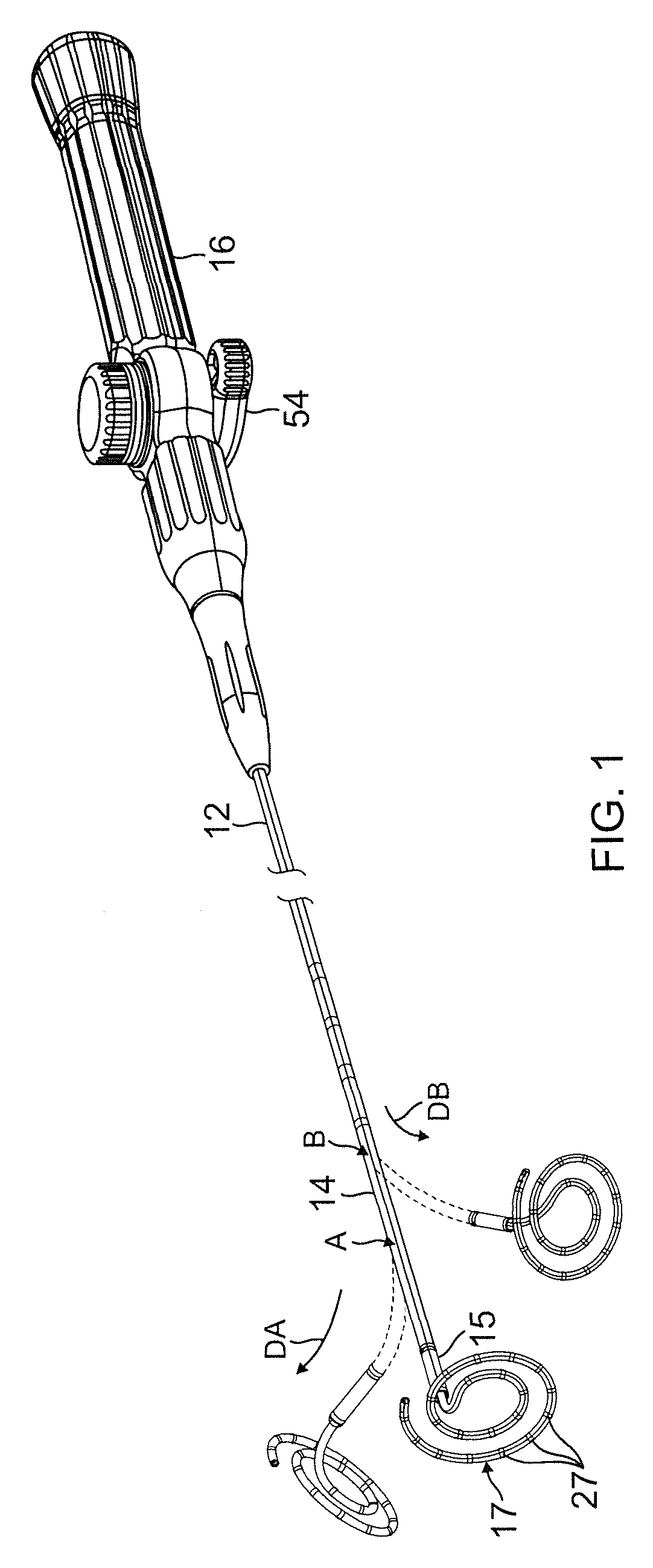 Double loop lasso with single puller wire for bi-directional actuation