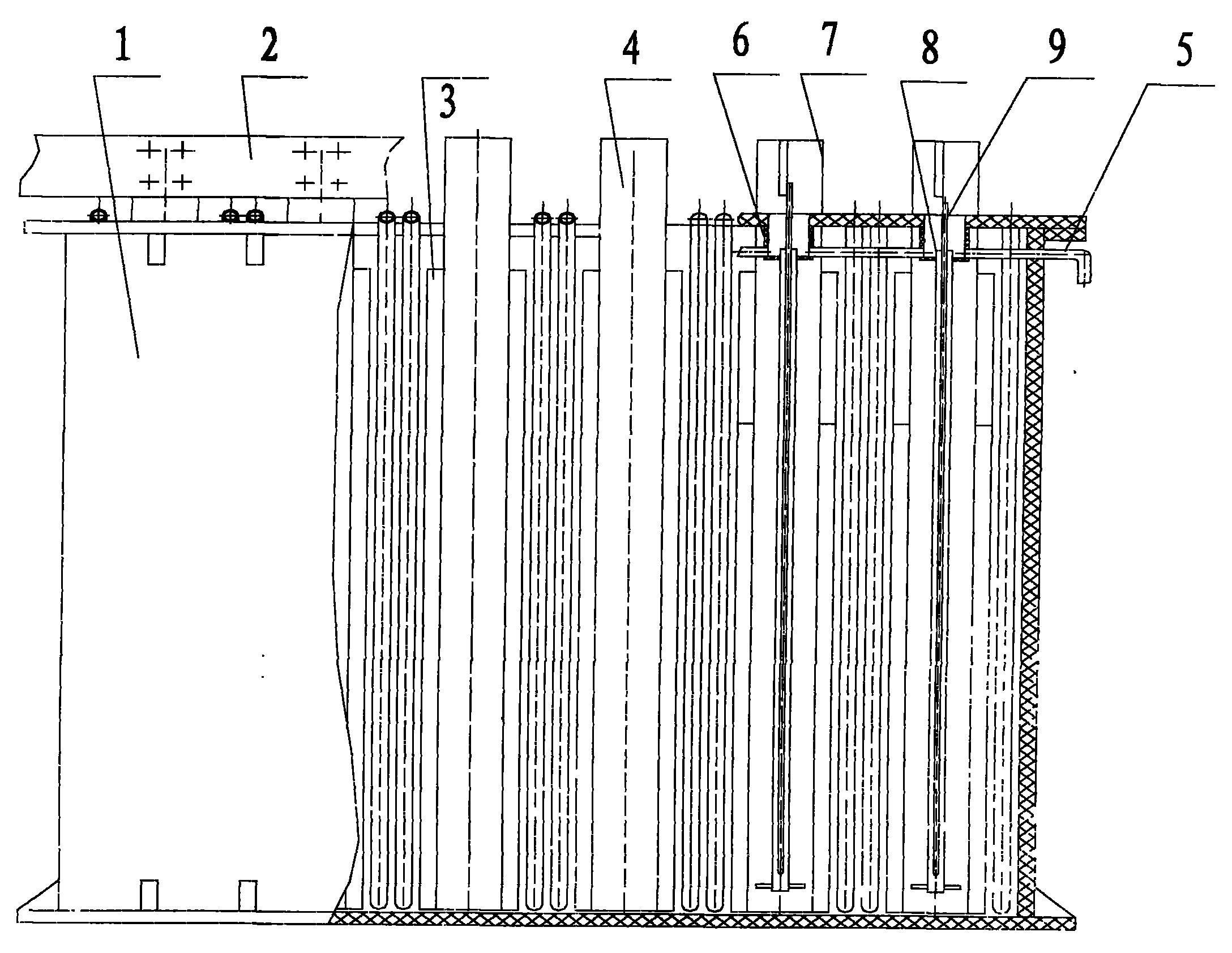 Novel device for production of ammonium persulfate