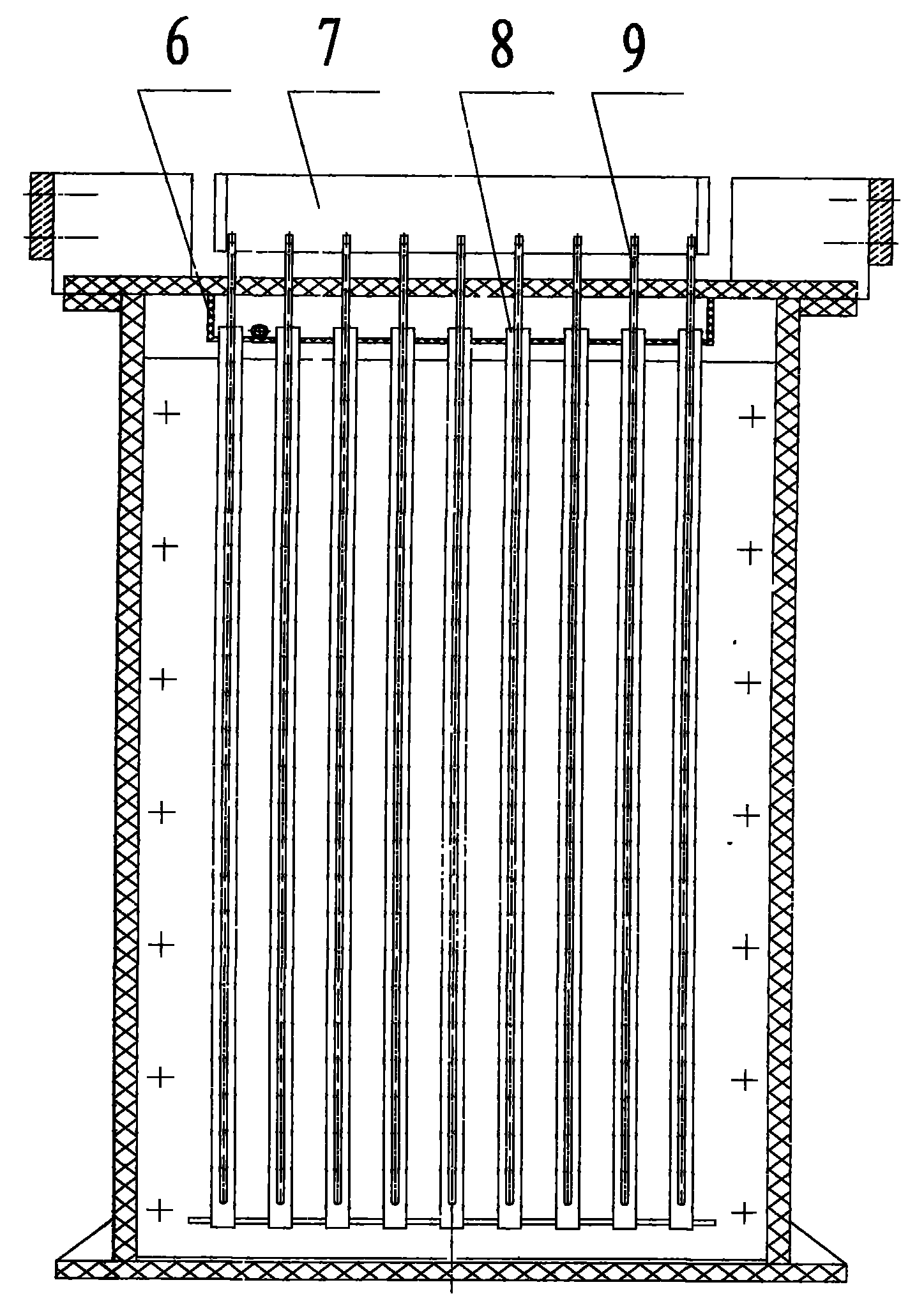 Novel device for production of ammonium persulfate