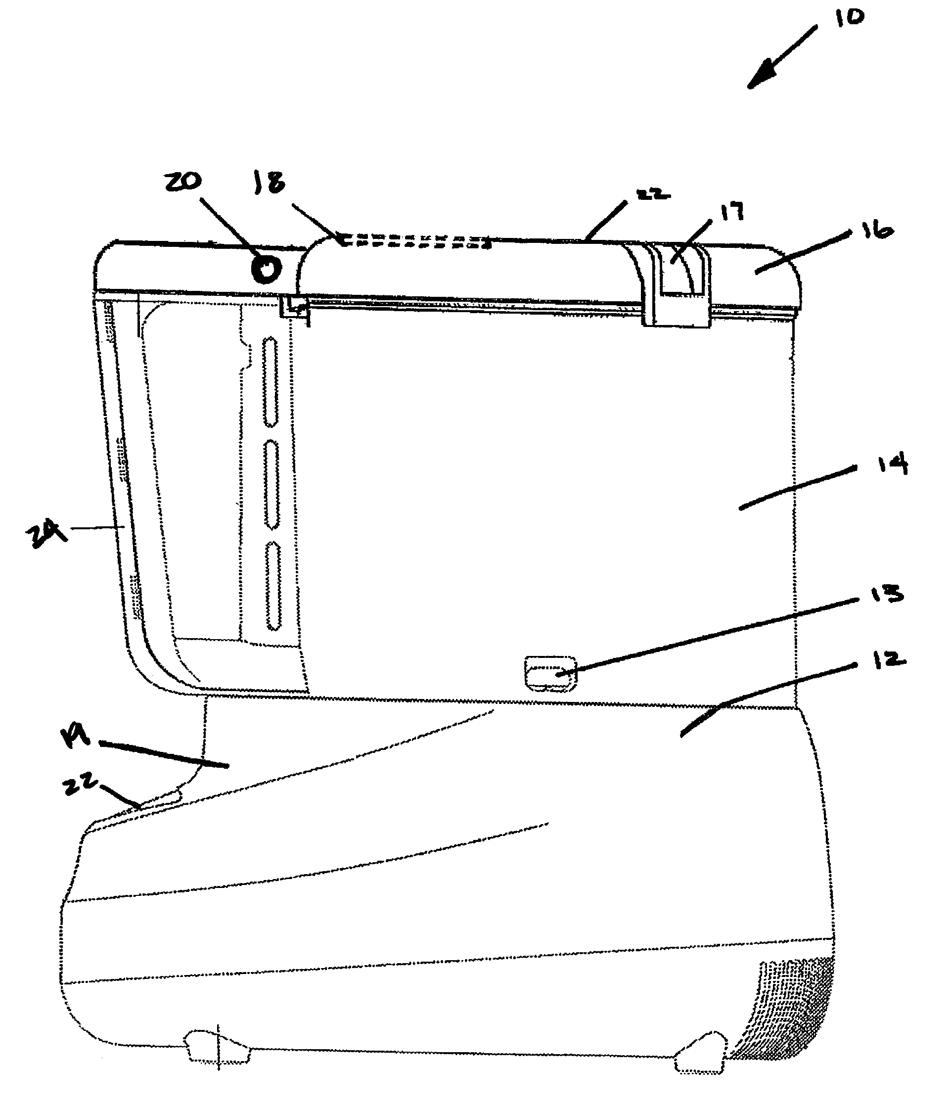 Enclosure for food processor