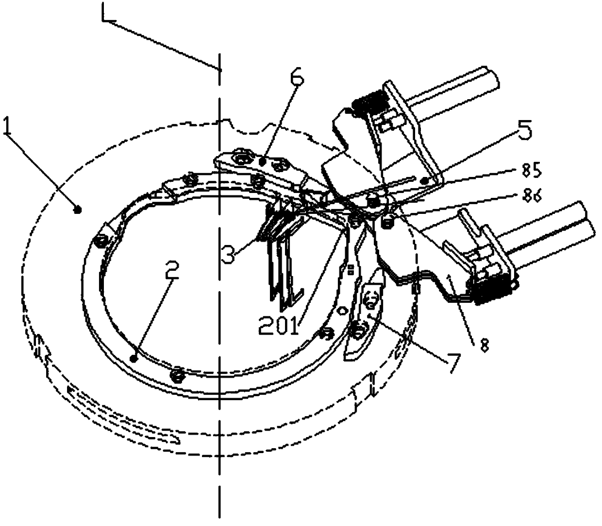 Socks knitting machine universal hood device for flat and terry